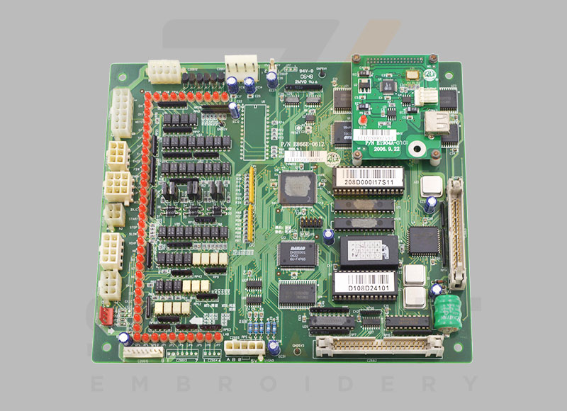 Orijinal Dahao Elektronik CPU Board Orijinal Ana Kart P/N E866 Çin Nakış Makinesi Yedek Parçaları