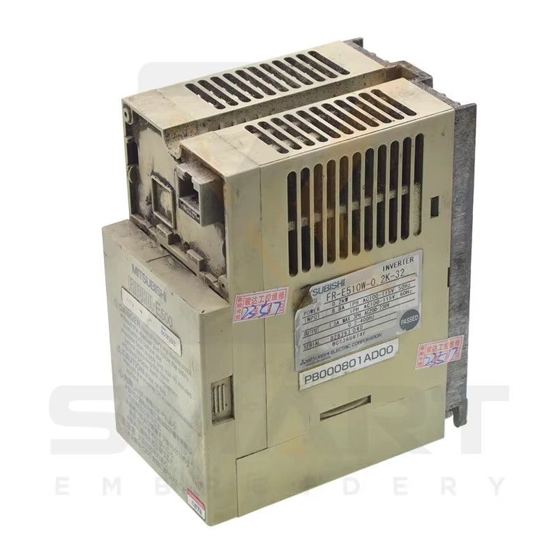 Tajima Embroidery Machine Parçaları Kullanılmış Inverter PB000801AD00 FR-E510W-0.2K-32