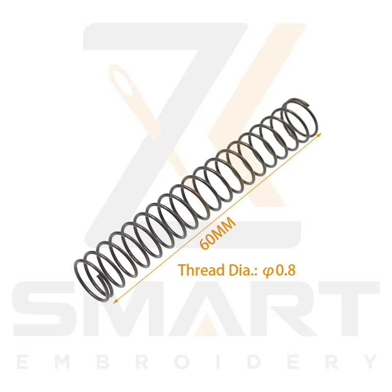Presser Foot Return Spring Thread Dia. 0.8MM Uzunluk 60MM için Tajima SWF Çin Embroidery Machine N0502-0.8*55
