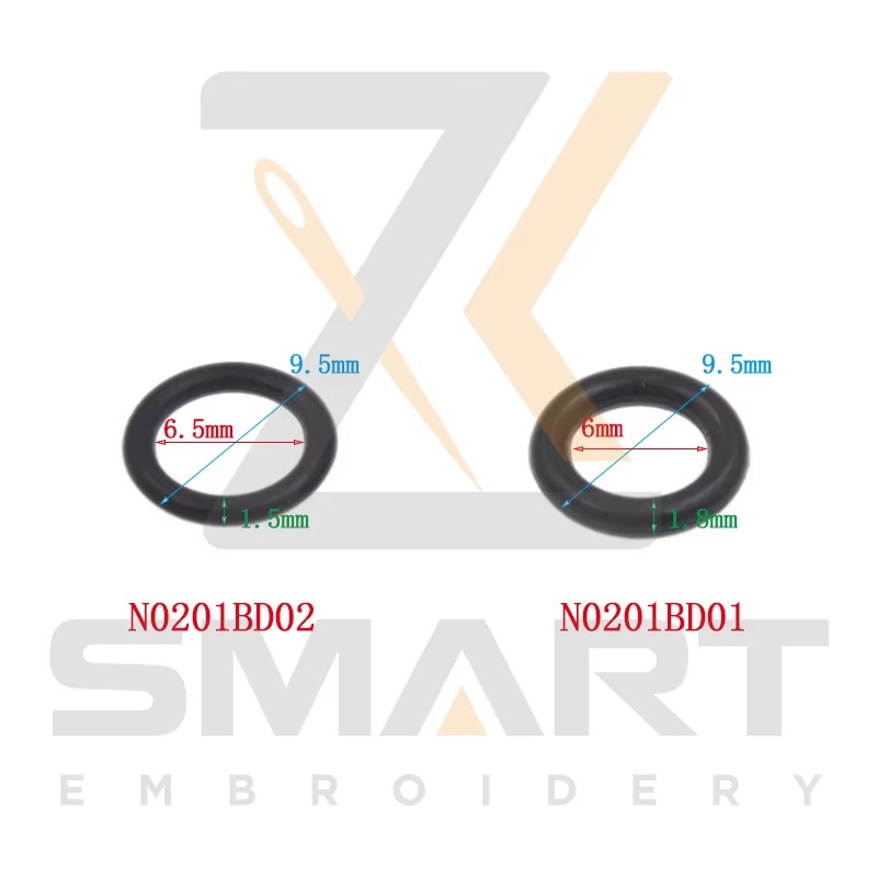 100 Parça Barudan Embroidery Machine Parçaları A9014055 KF232120 O Yüzükler N0201BD01 N0201BD02