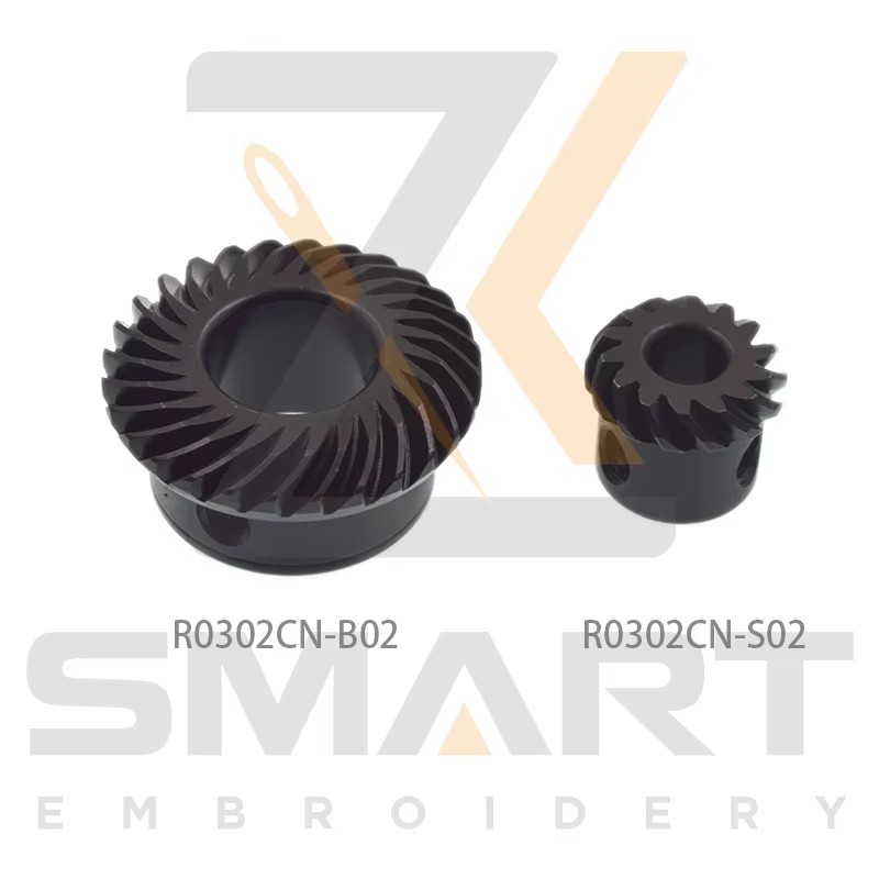 R0302CN-B02 R0302CN-S02 Çin Yüksek Hızlı Bıçaklama Makineleri için Rotary Hook Bevel Gear Couple