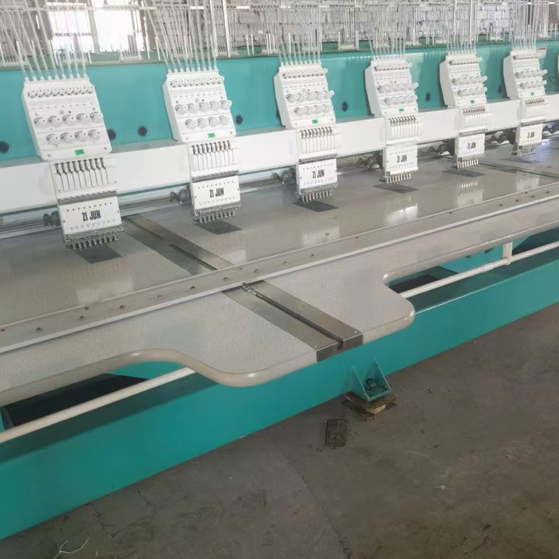 9 iğne 22 kafa 400 kafa mesafe yüksek hızlı Y750 kullanılan emboridery makinesi