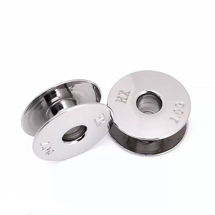 Embroidery makine paslanmaz çelik shuttle çekirdeği, süper sert, dayanıklı, çürüğe dayanıklı, çapının 1.0 katı, 2.1cm paslanmaz çelik shuttle çekirdeği